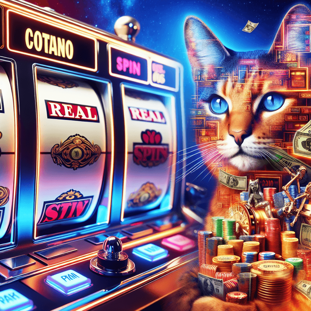 RoboCat real money slots and free spins bonuses